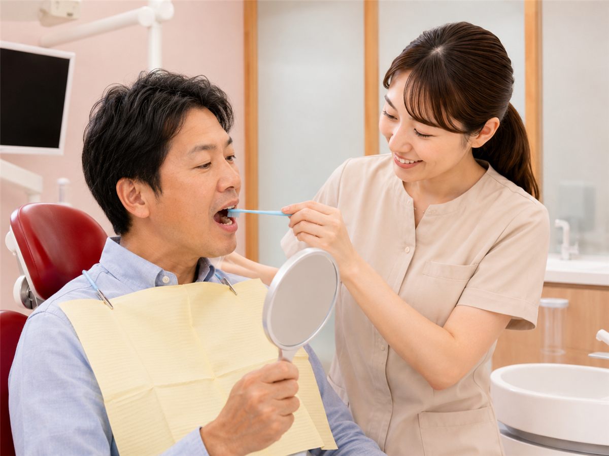 定期メンテナンスでクリーニングを受ける様子